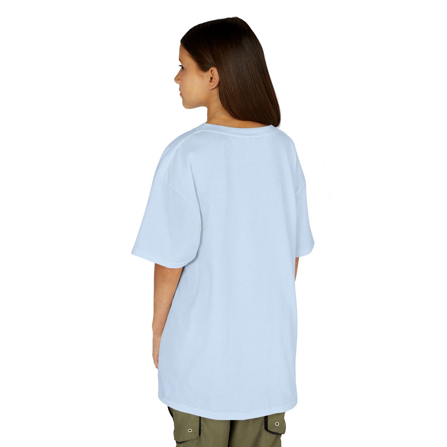Kids Heavy Cotton™ Tee - "Little Mind Big Ideas" - Fun Tee for Creative Kids, Birthday Gift, Learning, Playtime, Everyday Wear