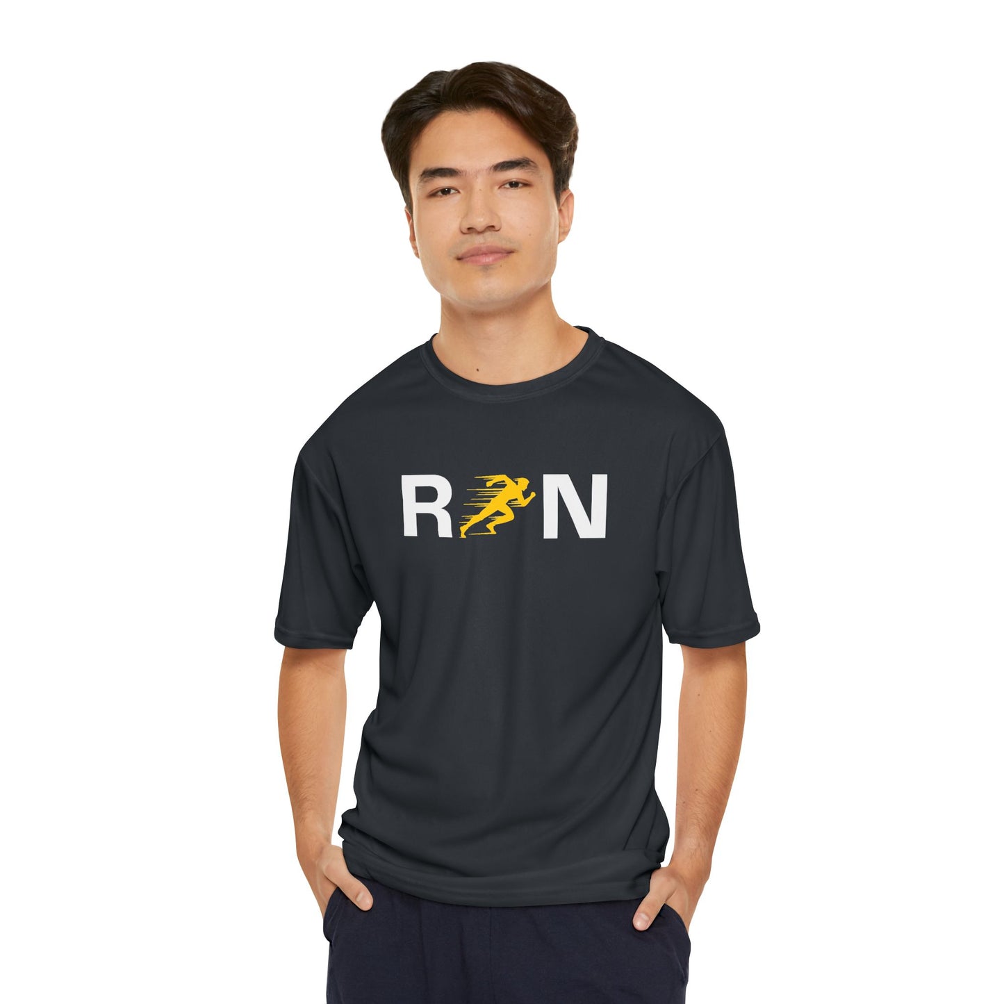 Men's Performance Running T-Shirt, Activewear, Fitness Gift, Workout Apparel, Sporty Tees, Running Gear