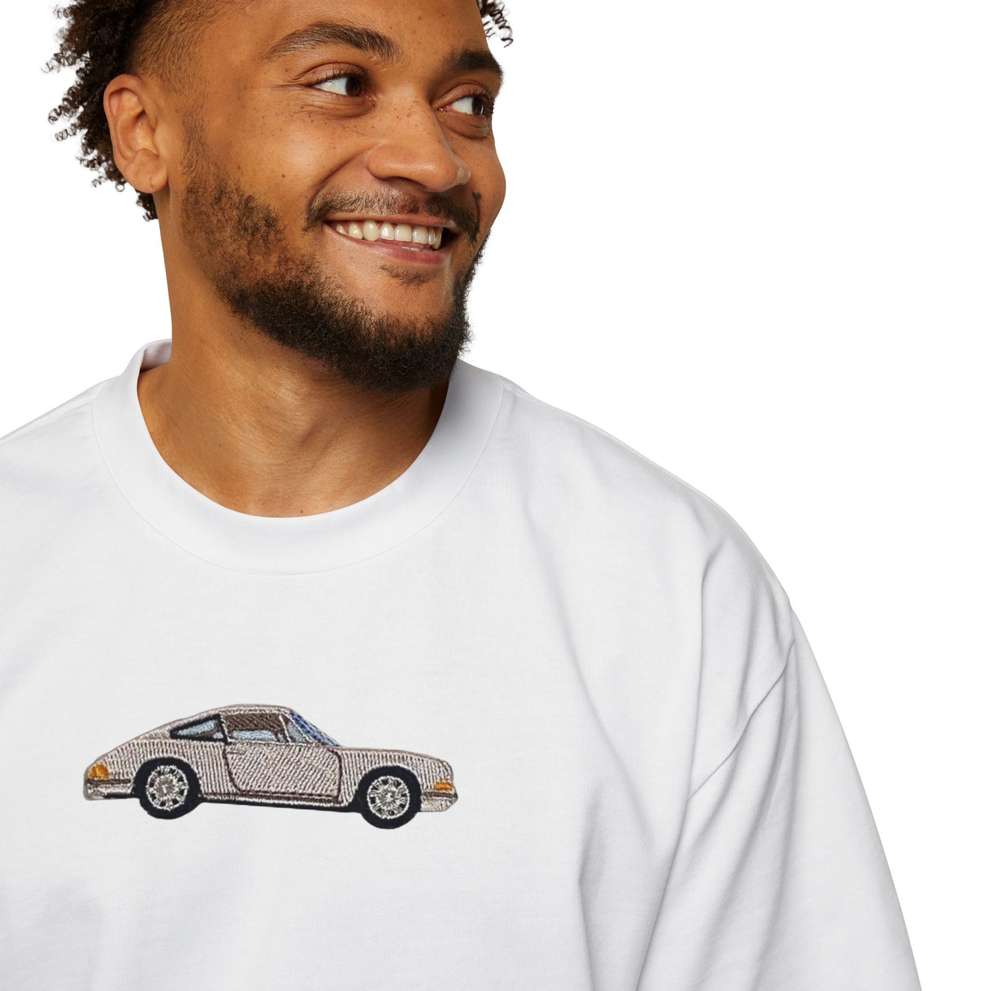 Oversized Embroidered T-Shirt – Sports Car | Urbon Bonds