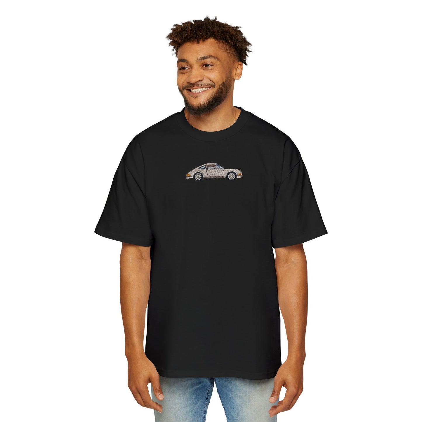Oversized Embroidered T-Shirt – Sports Car | Urbon Bonds