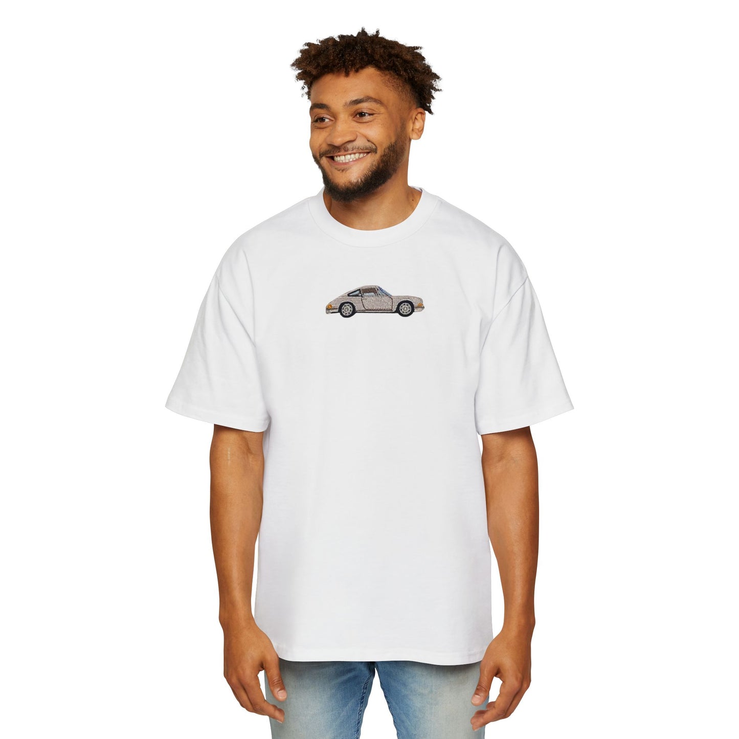Oversized Embroidered T-Shirt – Sports Car | Urbon Bonds