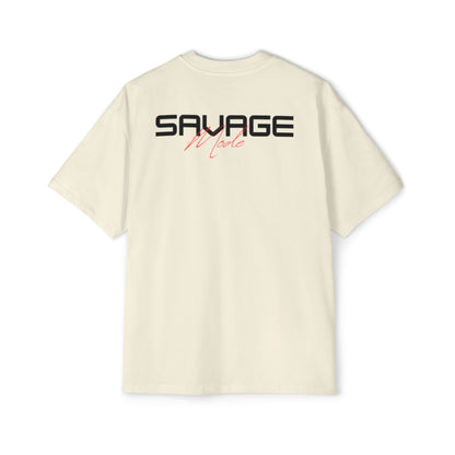 Savage Oversized Heavy Tee, Streetwear Fashion T-Shirt, Unisex Graphic Tee, Casual Everyday Wear, Gift for Men