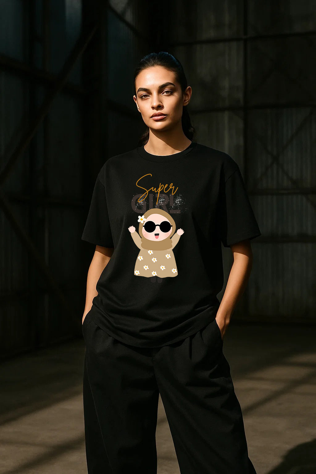 Urbon Bonds “Super Girl” Graphic Tee – Oversized & Regular Fit