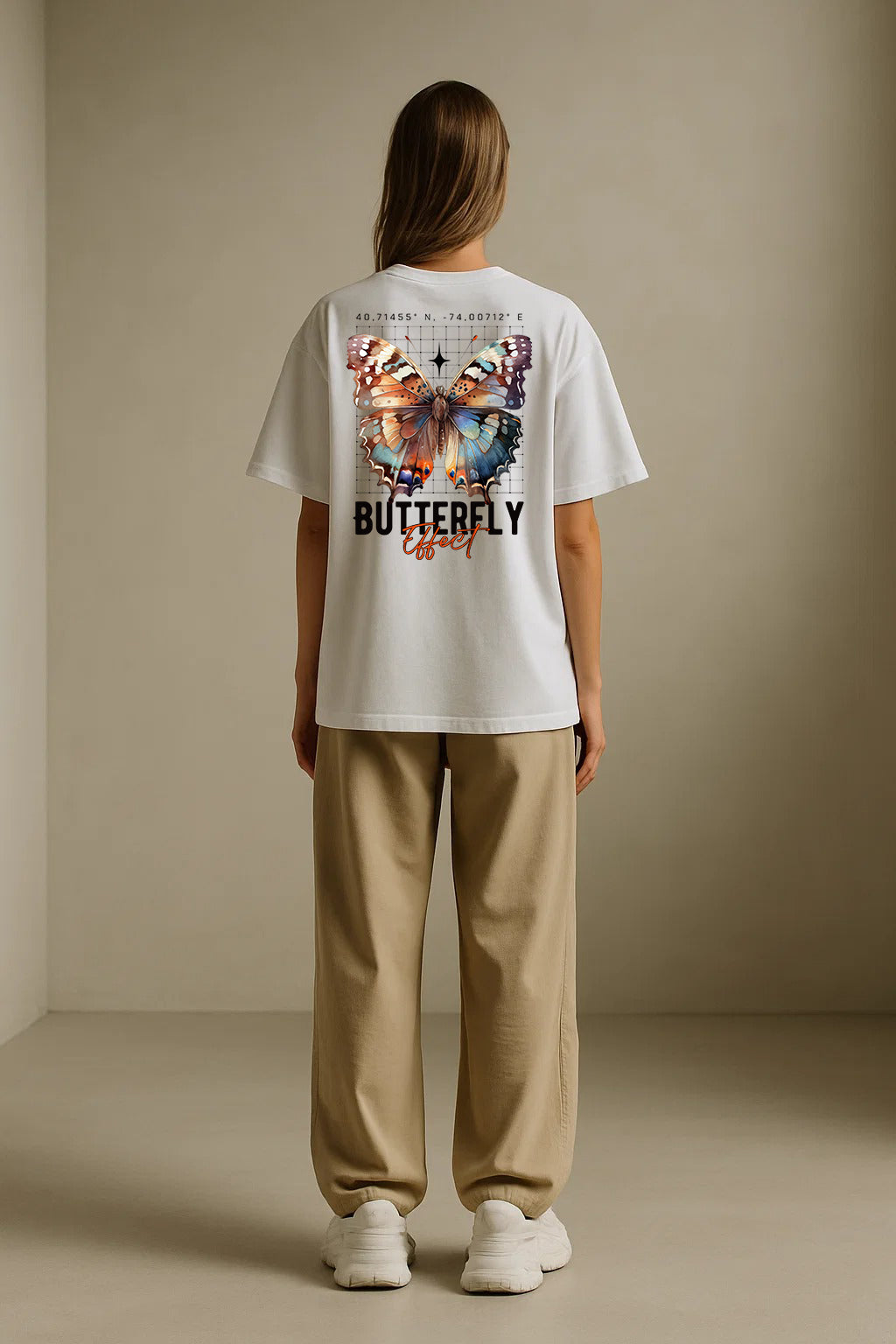 Urbon Bonds “Butterfly Coordinates” Tee – Oversized & Regular Fit