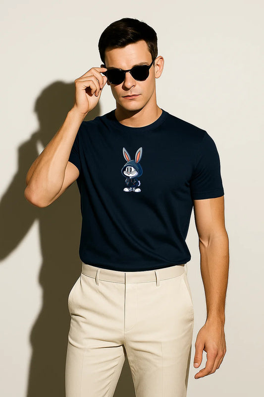 Oversized Embroidered T-Shirt – Bunny | Urbon Bonds