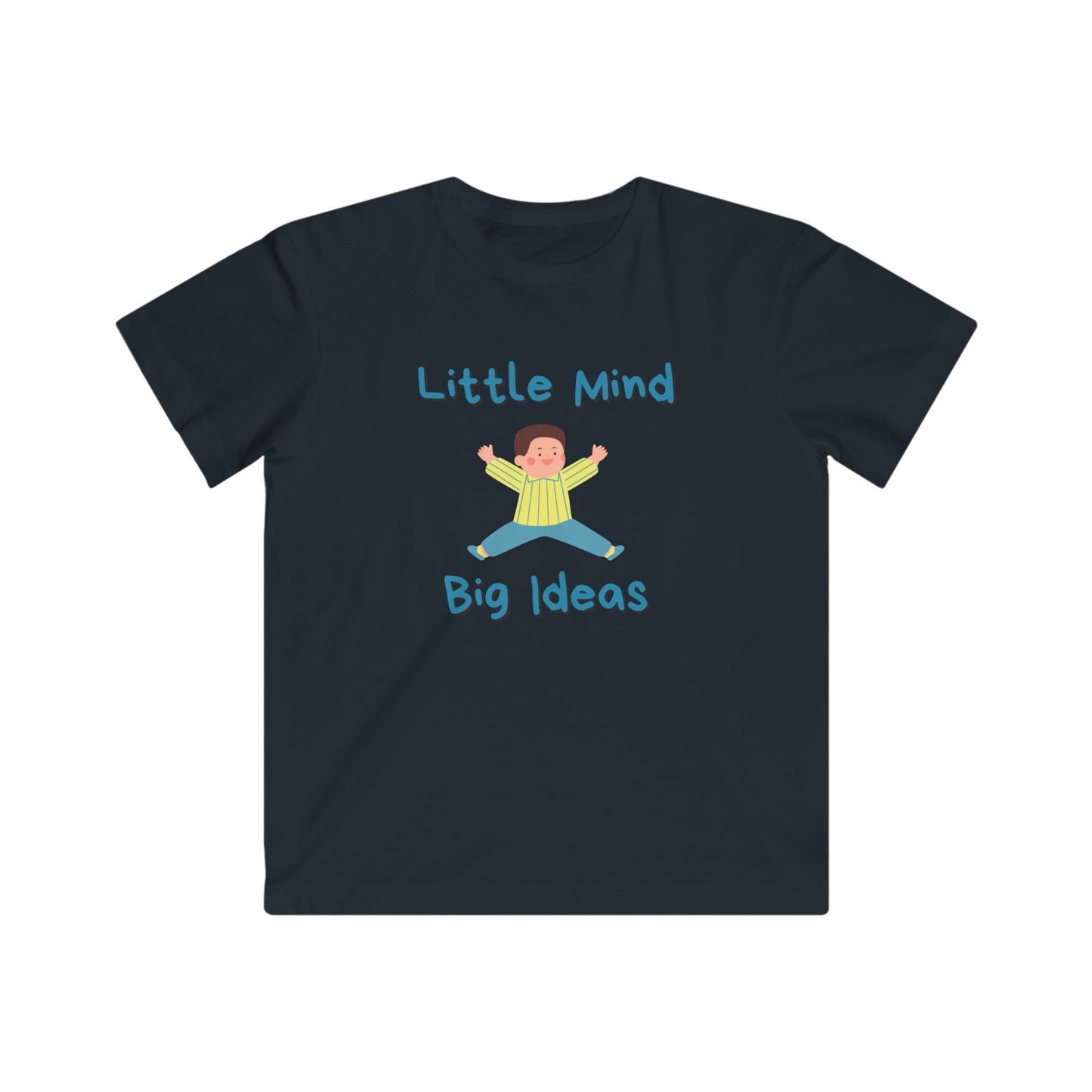 Kids Inspirational Tee, Little Mind Big Ideas Shirt, Youth Motivational T-Shirt, Children’s Creative Wear, Gifts for Young Dreamers