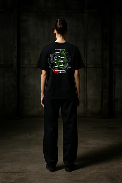 Urbon Bonds “Black Rose” Tee – Oversized & Regular Fit