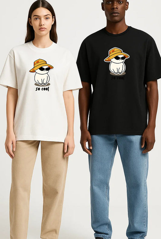 Cool Cat Unisex Garment-Dyed T-Shirt, Trendy Summer Tee, Fun Gift for Pet Lovers, Casual Everyday Wear, Cute Animal Apparel