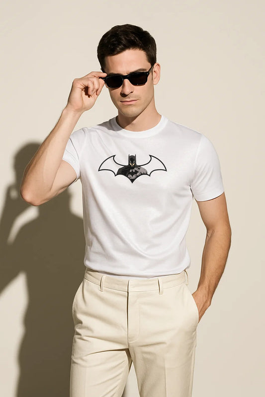 Oversized Embroidered T-Shirt – Batman | Urbon Bonds