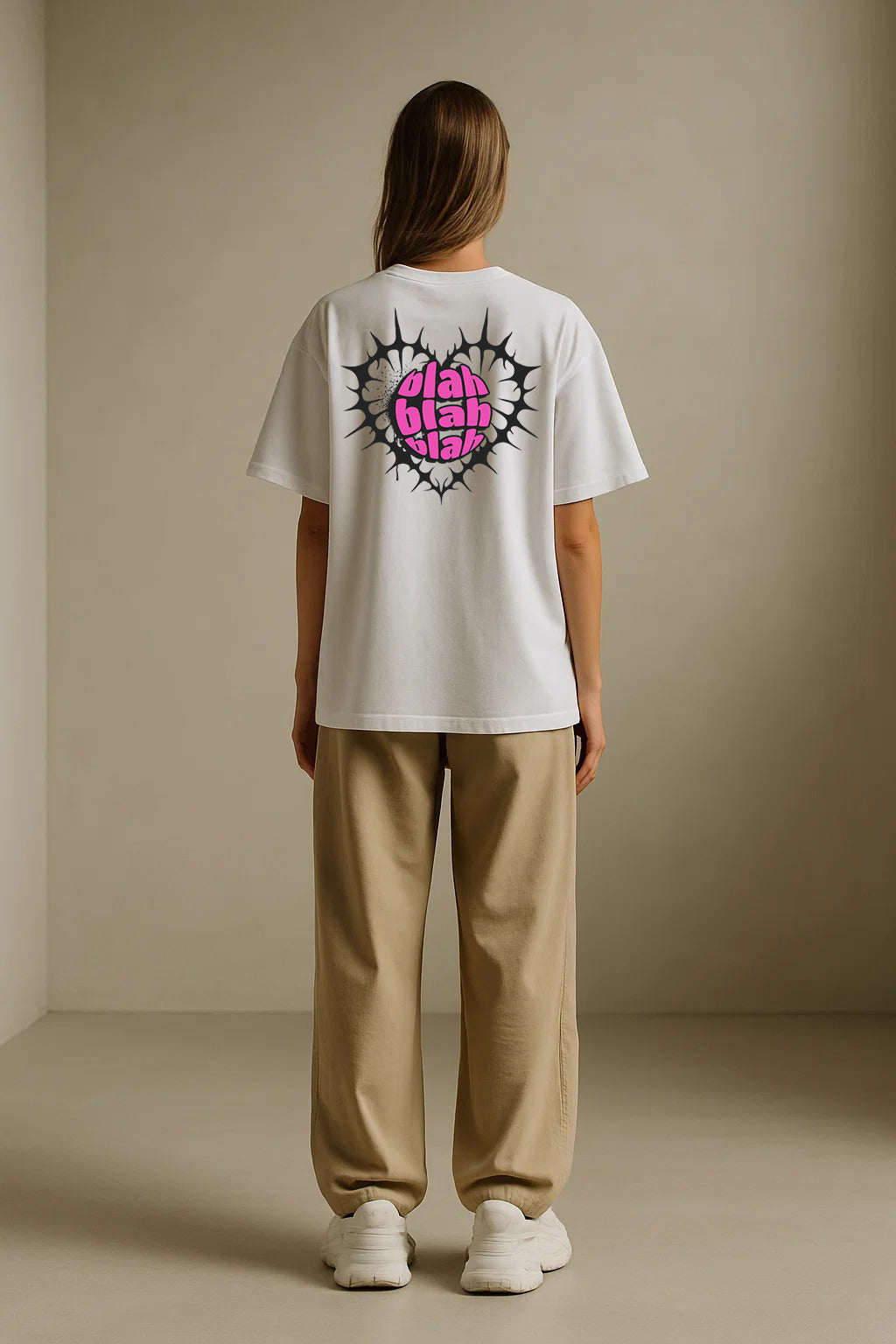 Urbon Bonds “Blah Blah” Tee – Oversized & Regular Fit