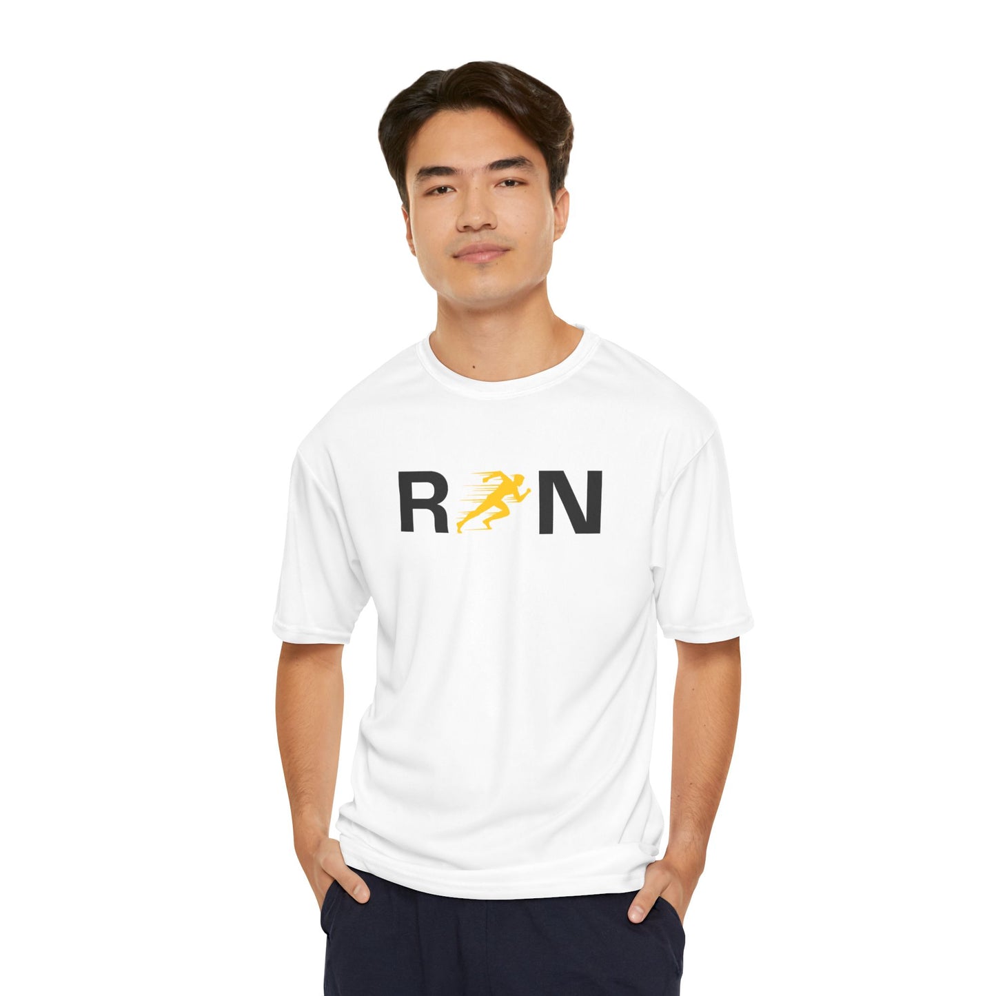 Men's Performance Running T-Shirt, Activewear, Fitness Gift, Workout Apparel, Sporty Tees, Running Gear