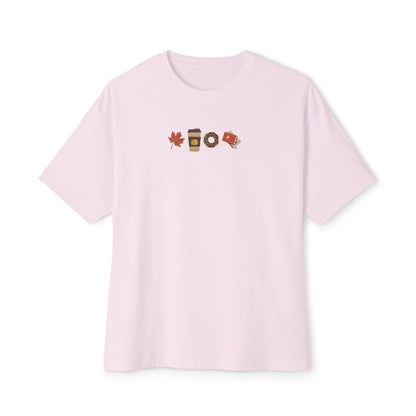 Oversized Embroidered T-Shirt – Coffee & Chill | Urbon Bonds