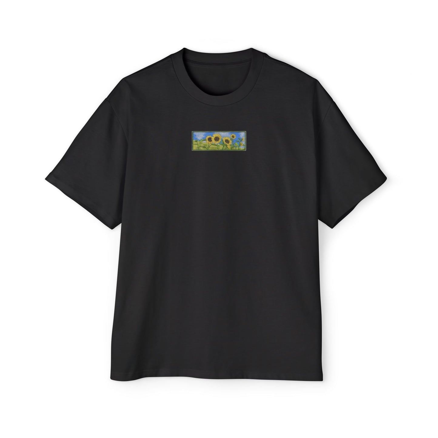 Oversized Embroidered T-Shirt – SunFlower | Urbon Bonds