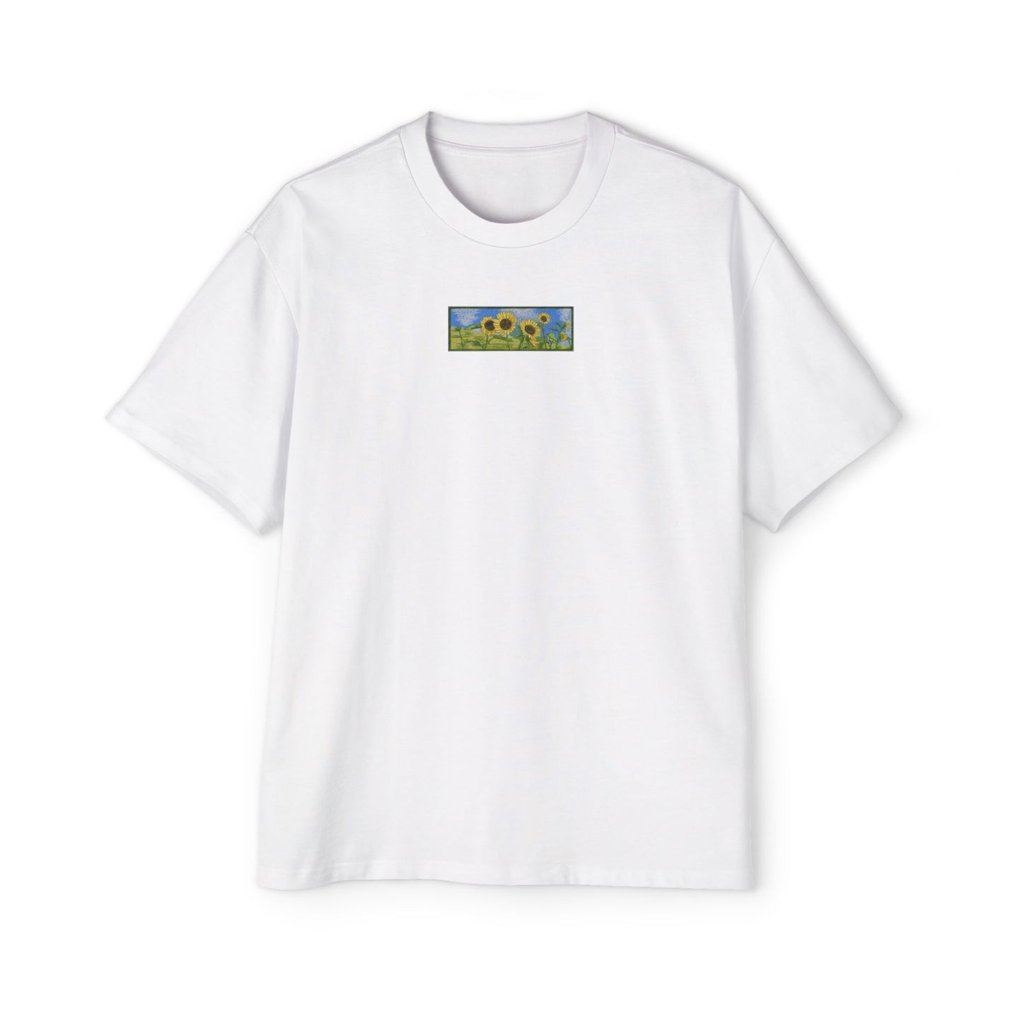 Oversized Embroidered T-Shirt – SunFlower | Urbon Bonds