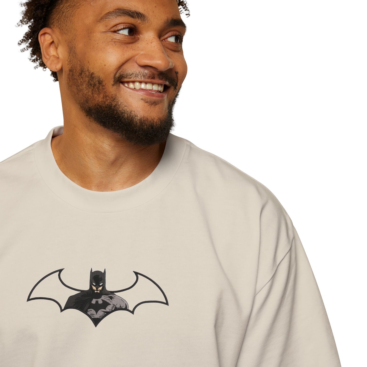 Oversized Embroidered T-Shirt – Batman | Urbon Bonds