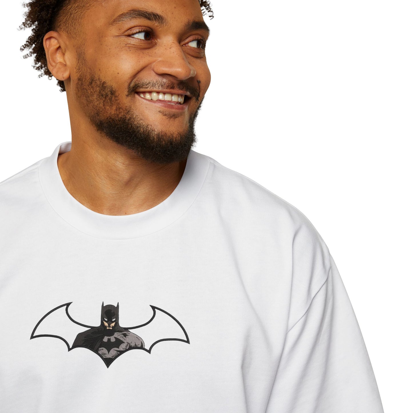 Oversized Embroidered T-Shirt – Batman | Urbon Bonds