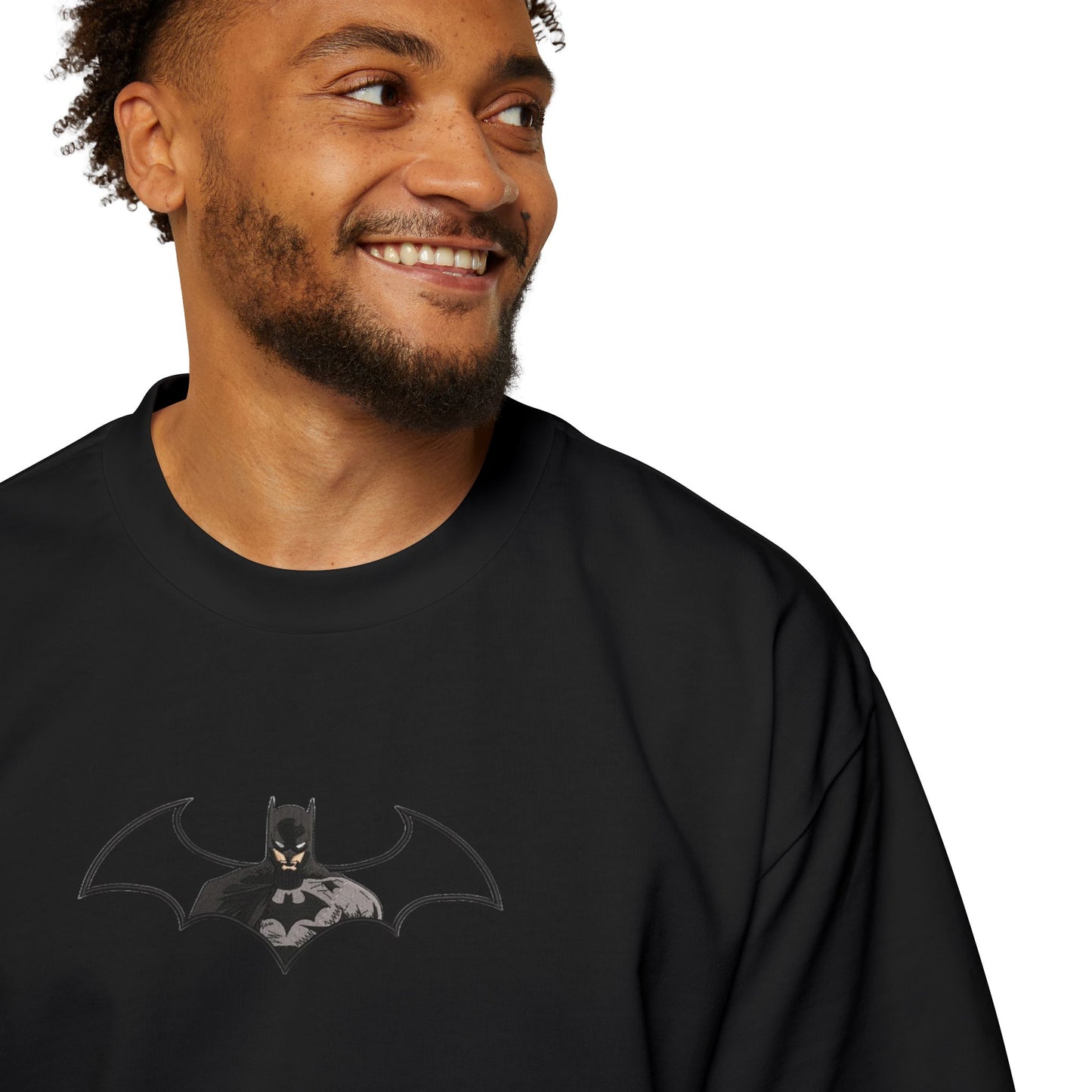 Oversized Embroidered T-Shirt – Batman | Urbon Bonds