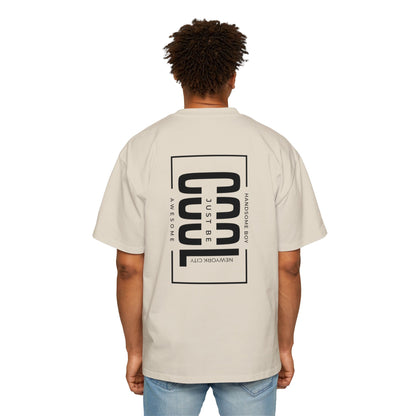 Unisex “Just Be Cool” Graphic Back-Print T-Shirt – Oversized Fit (Black)