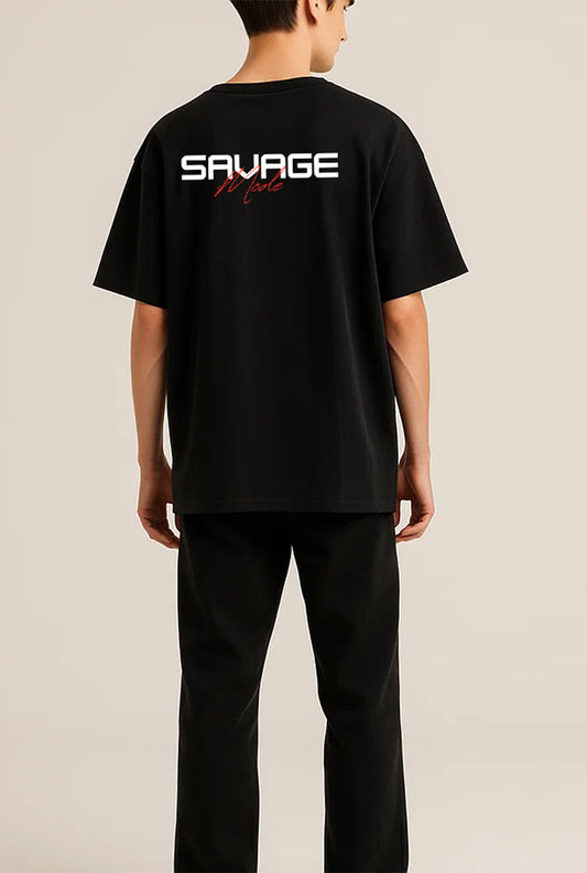 Savage Oversized Heavy Tee, Streetwear Fashion T-Shirt, Unisex Graphic Tee, Casual Everyday Wear, Gift for Men